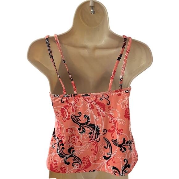 MIRACLESUIT, SIZE 8, PEACH COLOR TROPICAL, TANKINI TOP - Picture 2 of 3